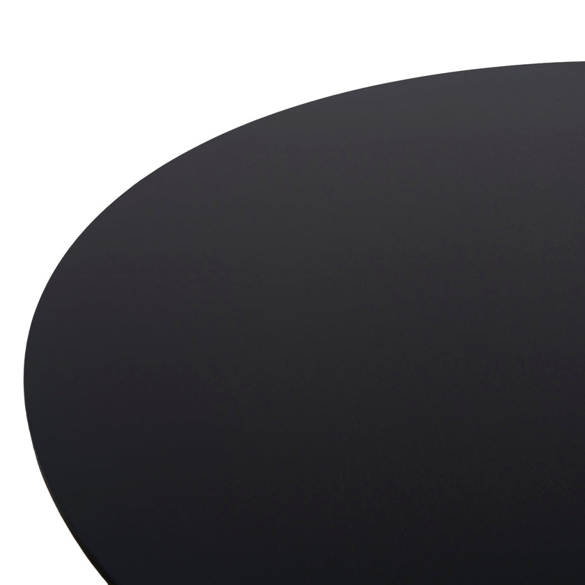 CDT12123-CI 1.2m Round Dining Table - Full Black