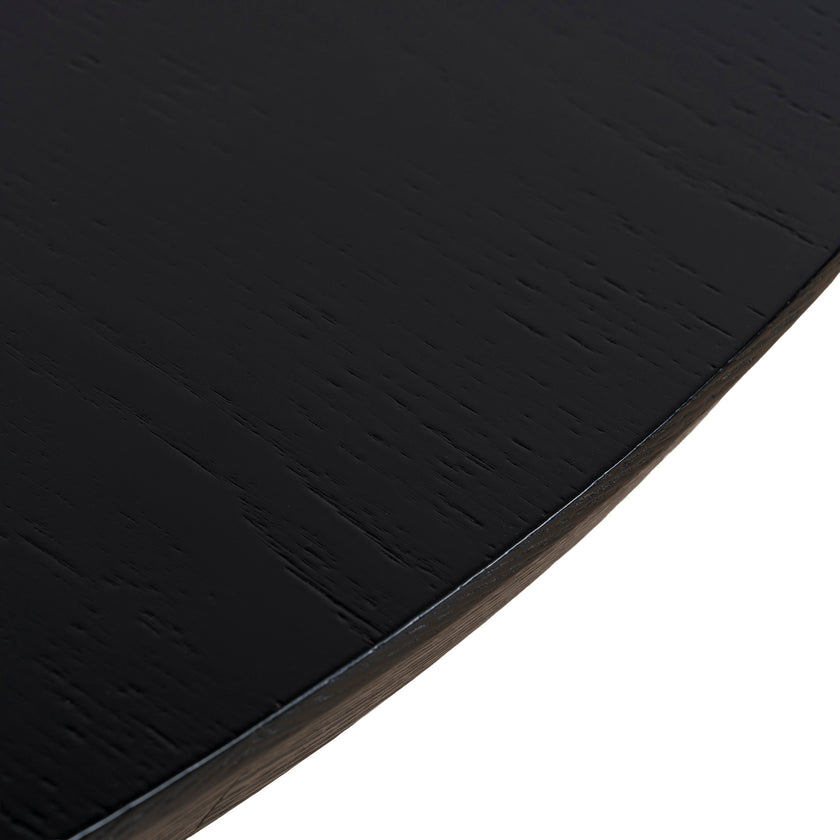 CDT12123-CI 1.2m Round Dining Table - Full Black