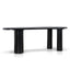 CDT12128-CI 2.1m Oval Dining Table - Full Black