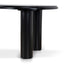 CDT12128-CI 2.1m Oval Dining Table - Full Black