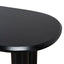 CDT12128-CI 2.1m Oval Dining Table - Full Black