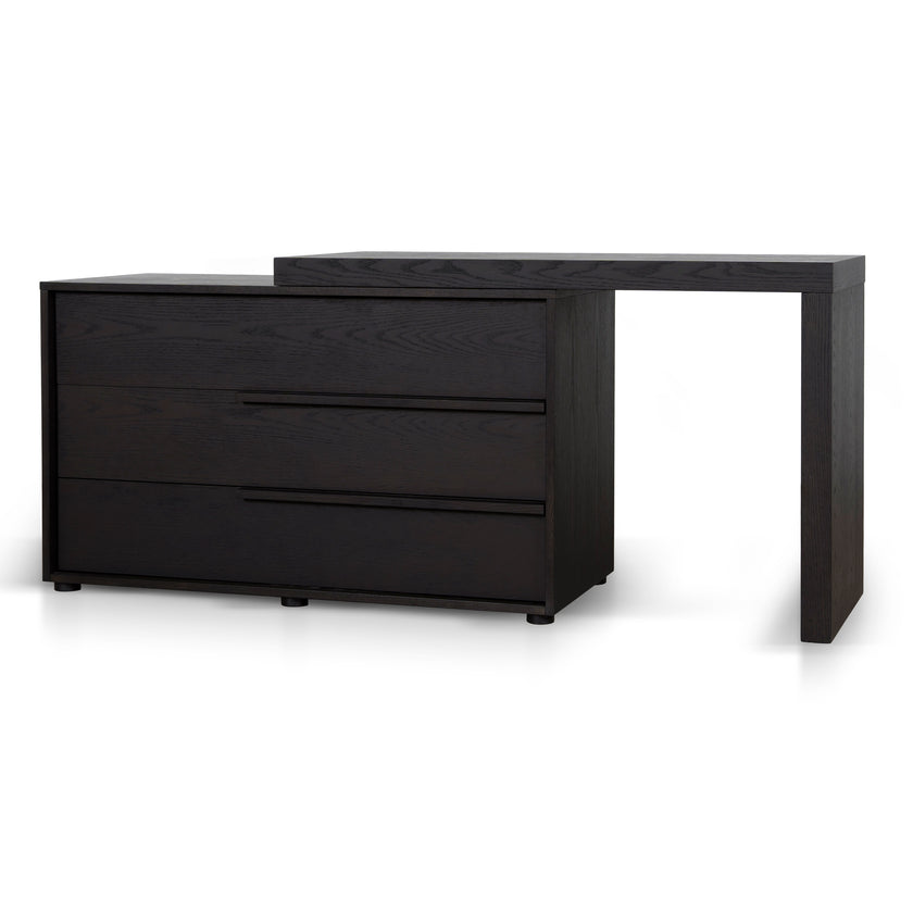 CDT12138-BB Extendable Dresser Unit - Dark Walnut