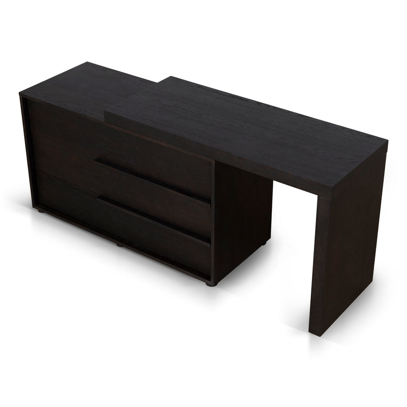 CDT12138-BB Extendable Dresser Unit - Dark Walnut