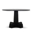 CDT12150-NI 1.2m Round Dining Table - Full Black
