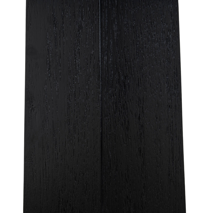 CDT12150-NI 1.2m Round Dining Table - Full Black