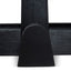 CDT12150-NI 1.2m Round Dining Table - Full Black