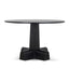 CDT12150-NI 1.2m Round Dining Table - Full Black