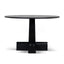 CDT12150-NI 1.2m Round Dining Table - Full Black