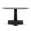CDT12150-NI 1.2m Round Dining Table - Full Black