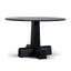 CDT12150-NI 1.2m Round Dining Table - Full Black