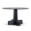 CDT12150-NI 1.2m Round Dining Table - Full Black