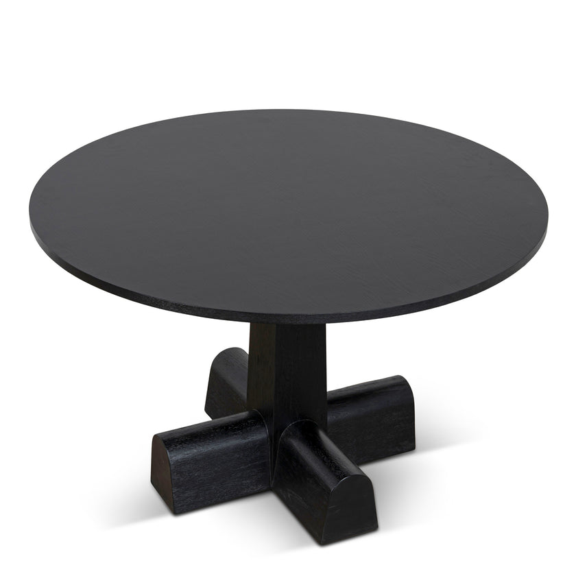 CDT12150-NI 1.2m Round Dining Table - Full Black