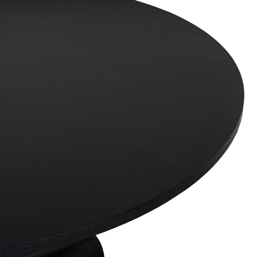 CDT12150-NI 1.2m Round Dining Table - Full Black
