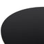 CDT12150-NI 1.2m Round Dining Table - Full Black