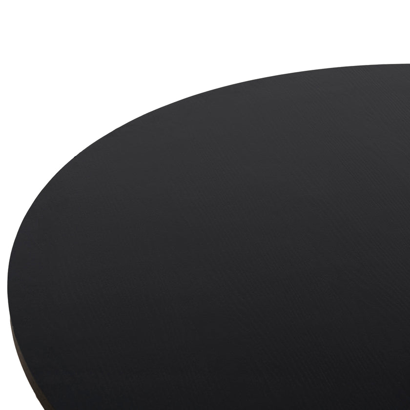 CDT12150-NI 1.2m Round Dining Table - Full Black