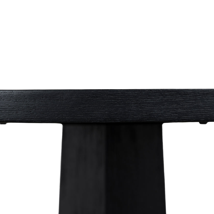 CDT12150-NI 1.2m Round Dining Table - Full Black