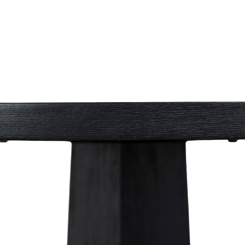 CDT12150-NI 1.2m Round Dining Table - Full Black