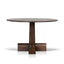 CDT12151-NI 1.2m Round Dining Table - Dark Brown