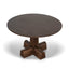 CDT12151-NI 1.2m Round Dining Table - Dark Brown