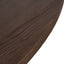 CDT12151-NI 1.2m Round Dining Table - Dark Brown