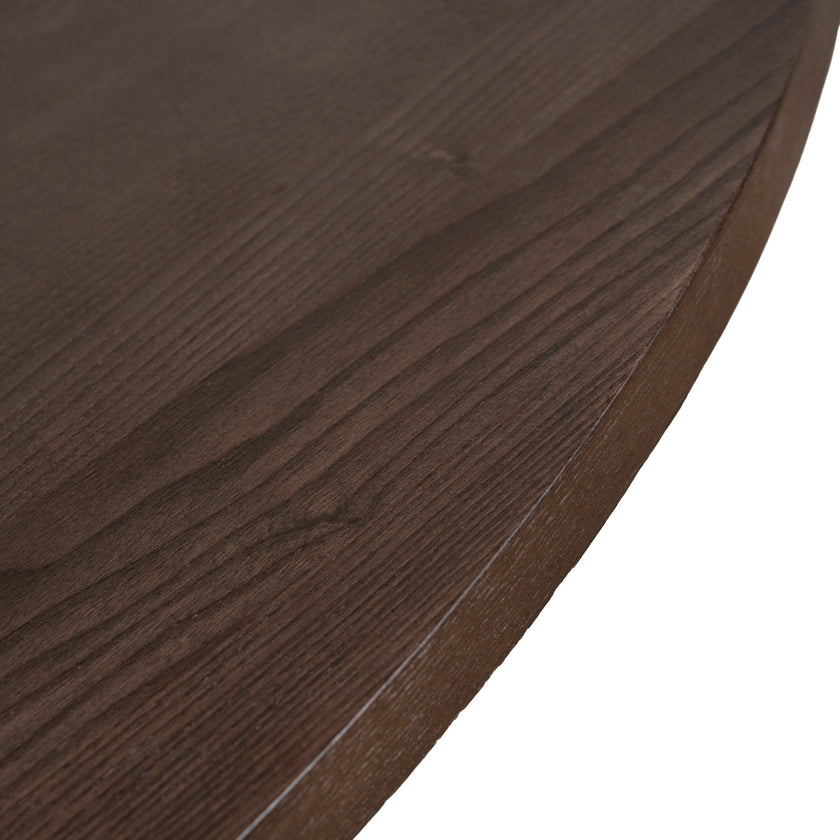 CDT12151-NI 1.2m Round Dining Table - Dark Brown