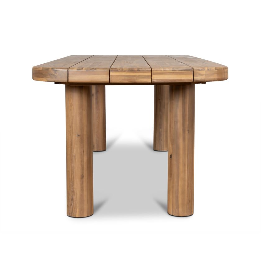 CDT12163-EM 2.5m Outdoor Dining Table - Natural