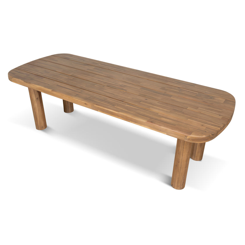 CDT12163-EM 2.5m Outdoor Dining Table - Natural