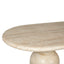 CDT12287-CO 2.2m Oval Dining Table - Light Travertine Look