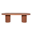 CDT12289-CO 2.4m Concrete Dining Table - Terracotta
