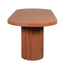 CDT12289-CO 2.4m Concrete Dining Table - Terracotta