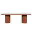 CDT12289-CO 2.4m Concrete Dining Table - Terracotta