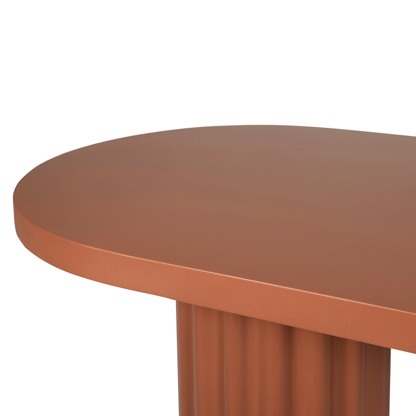 CDT12289-CO 2.4m Concrete Dining Table - Terracotta