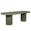 CDT12293-CO 2.4m Concrete Dining Table - Green
