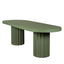 CDT12293-CO 2.4m Concrete Dining Table - Green