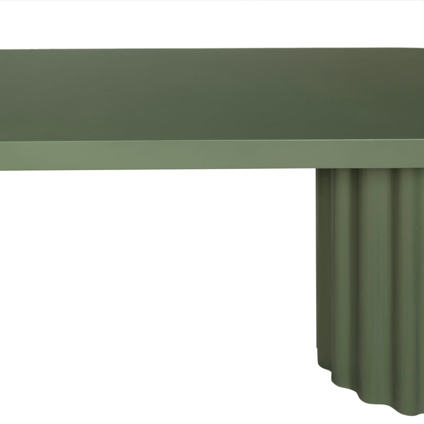 CDT12293-CO 2.4m Concrete Dining Table - Green