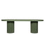 CDT12293-CO 2.4m Concrete Dining Table - Green