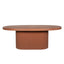 CDT12297-CO 2m Concrete Oval Dining Table - Terracotta