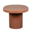 CDT12297-CO 2m Concrete Oval Dining Table - Terracotta
