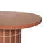 CDT12300-CO 2.4m Concrete Oval Dining Table - Terracotta