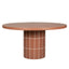 CDT12301-CO 1.4m Concrete Round Dining Table - Terracotta