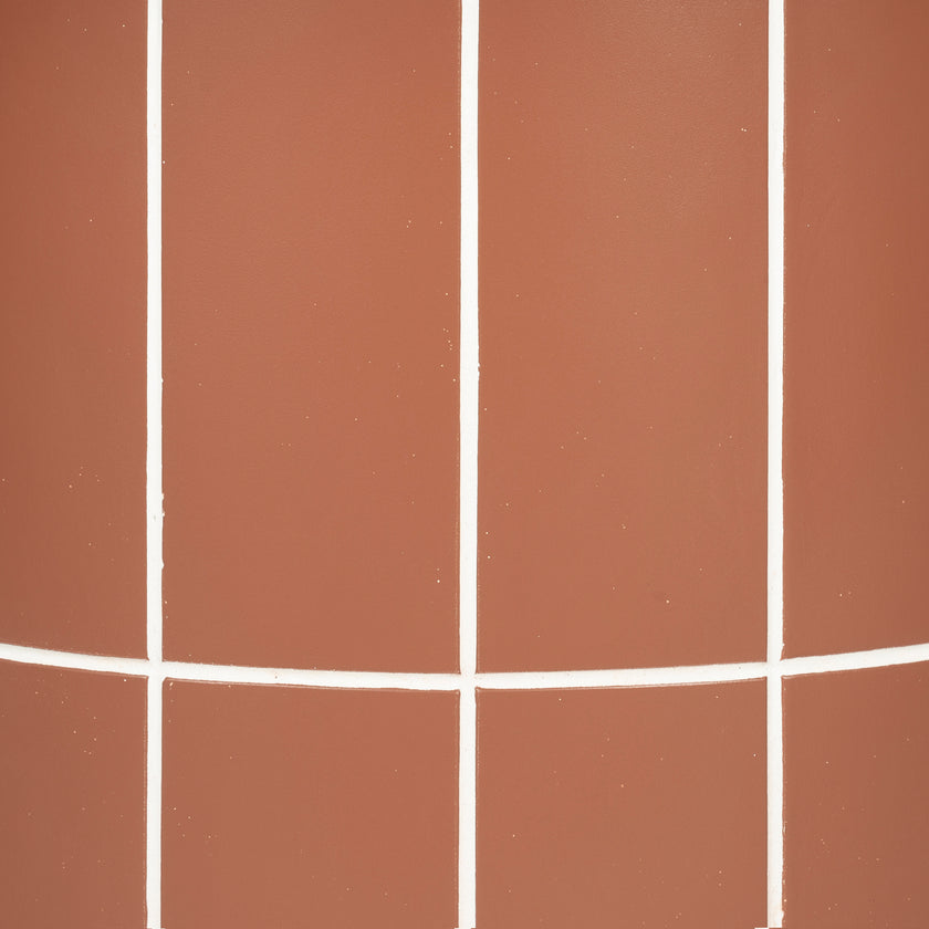 CDT12301-CO 1.4m Concrete Round Dining Table - Terracotta