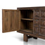 CDT12528-NA 1.83m Elm Sideboard Unit - Dark brown