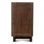 CDT12528-NA 1.83m Elm Sideboard Unit - Dark brown
