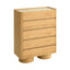 CDT12555-IG Stone Top Tallboy Drawer - Natural