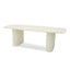 CDT12599-KT 2.4m Outdoor Dining Table - Cream White