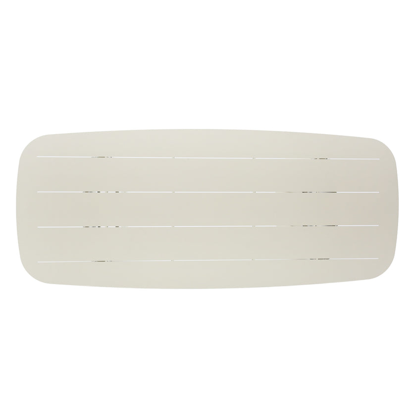CDT12599-KT 2.4m Outdoor Dining Table - Cream White