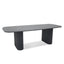 CDT12602-KT 2.4m Outdoor Dining Table - Sand Dark Grey