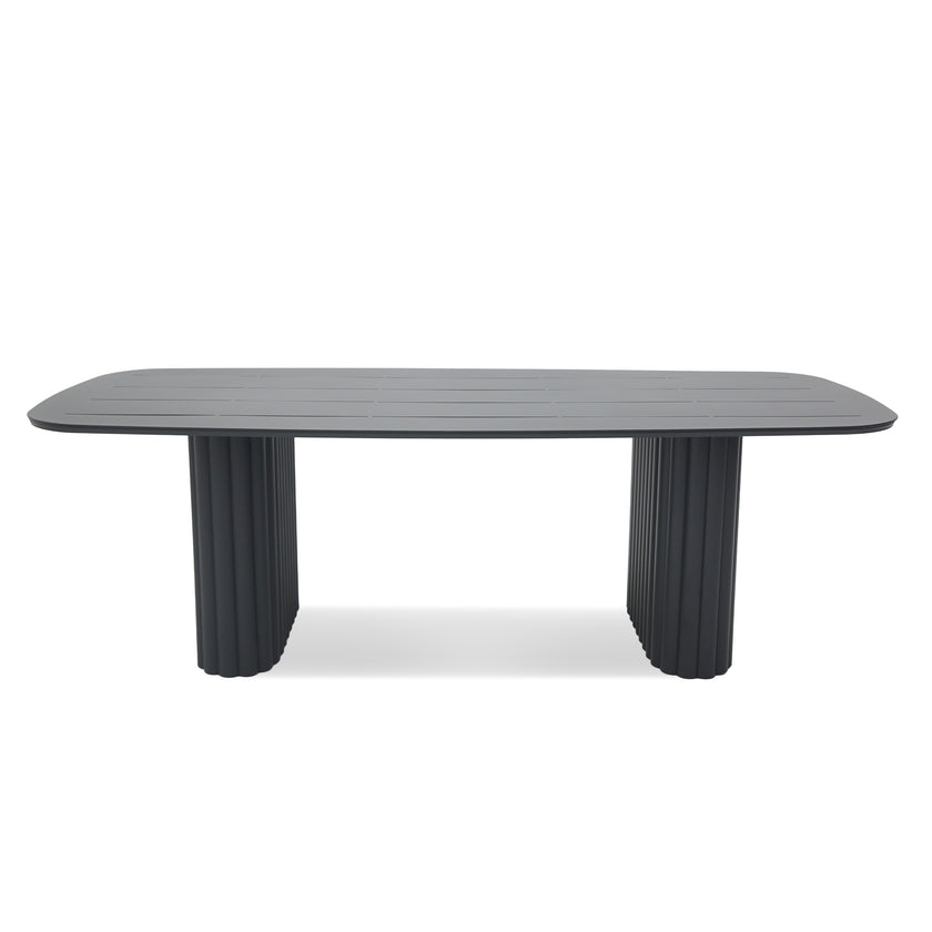 CDT12602-KT 2.4m Outdoor Dining Table - Sand Dark Grey