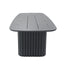 CDT12602-KT 2.4m Outdoor Dining Table - Sand Dark Grey