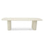 CDT12603-KT 3m Outdoor Dining Table - Cream White